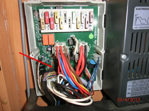 Schalt- undSteuertafel Modell PC 150 TR im Chausson Flash ... braun wiring diagram 