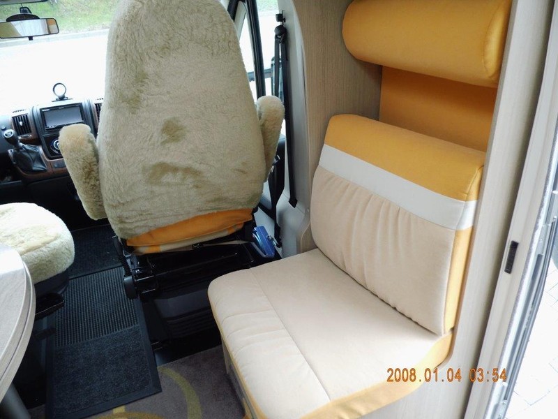Wohnmobil Sitzbezuege Schonbezüge mit Armlehnenbezüge FROTTEE smiley gelb