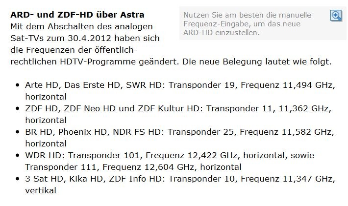 Das Erste Hd Astra Nicht Gefunden