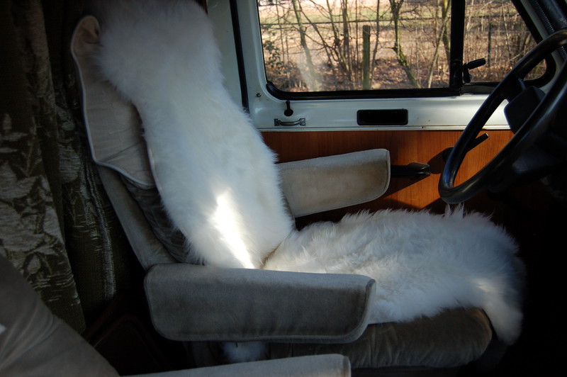 Autositz/Sitzauflage aus Schafwolle