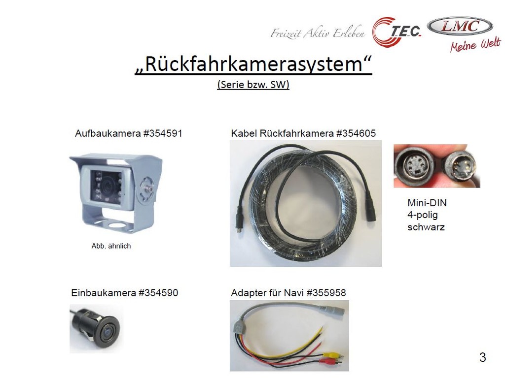 TEC LMC Belegung Stecker Rückfahrkamera - Wohnmobil Forum Seite 1