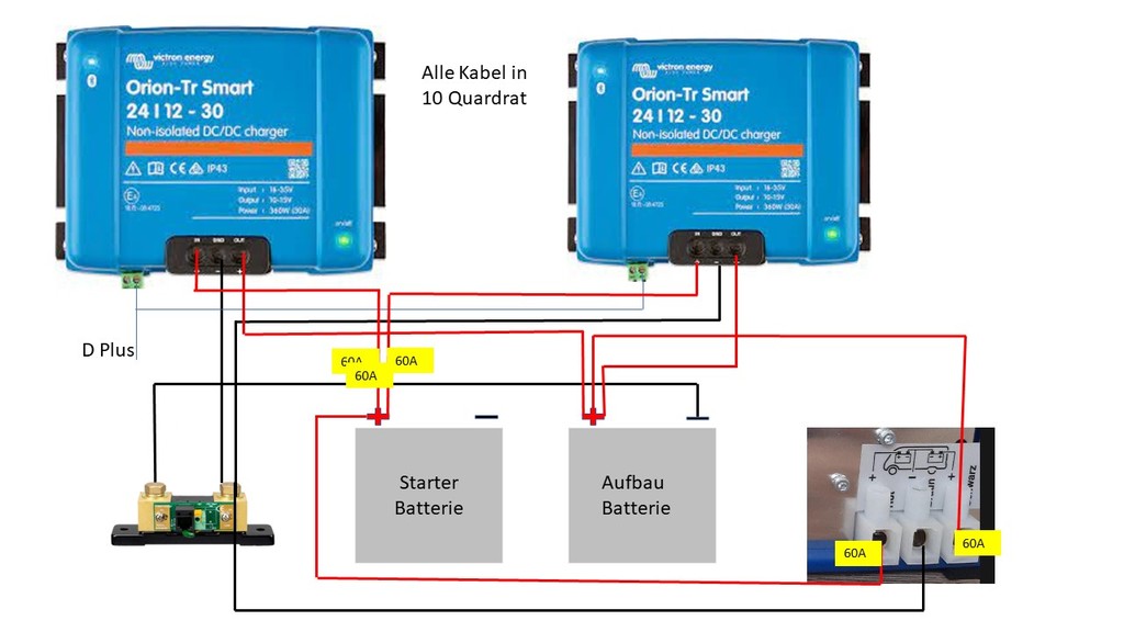 Zwei Ladebooster Victron Orion-Tr Smart 12 12-30A anschließe - Wohnmobil  Forum Seite 1